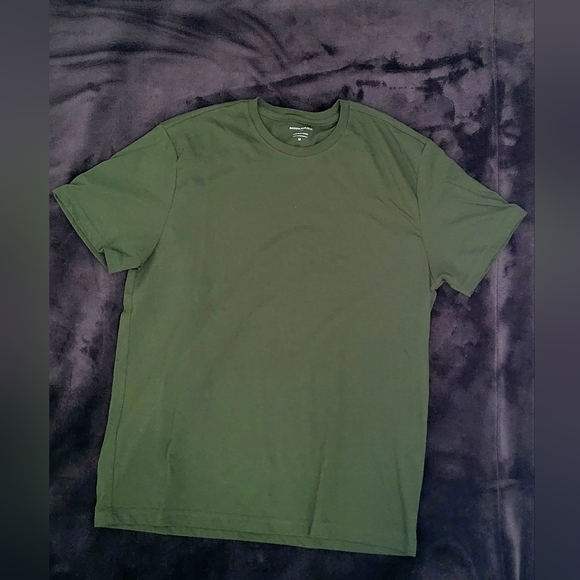 Banana Republic Dark Green Short Sleeve Tee, Premium Wash, M Size - Picture 2 of 2